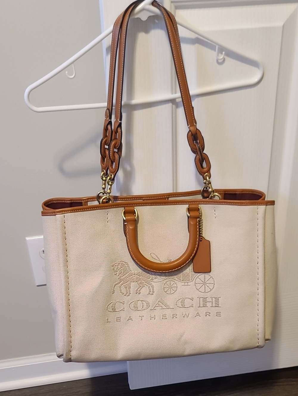 Coach Canvas Tote - Picture 4 of 9